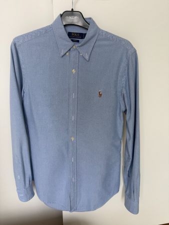 Herren Hemd Polo Ralph Lauren Slim Fit Grösse S blau