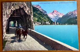 Axenstrasse - Flüelen - Calèche - AK