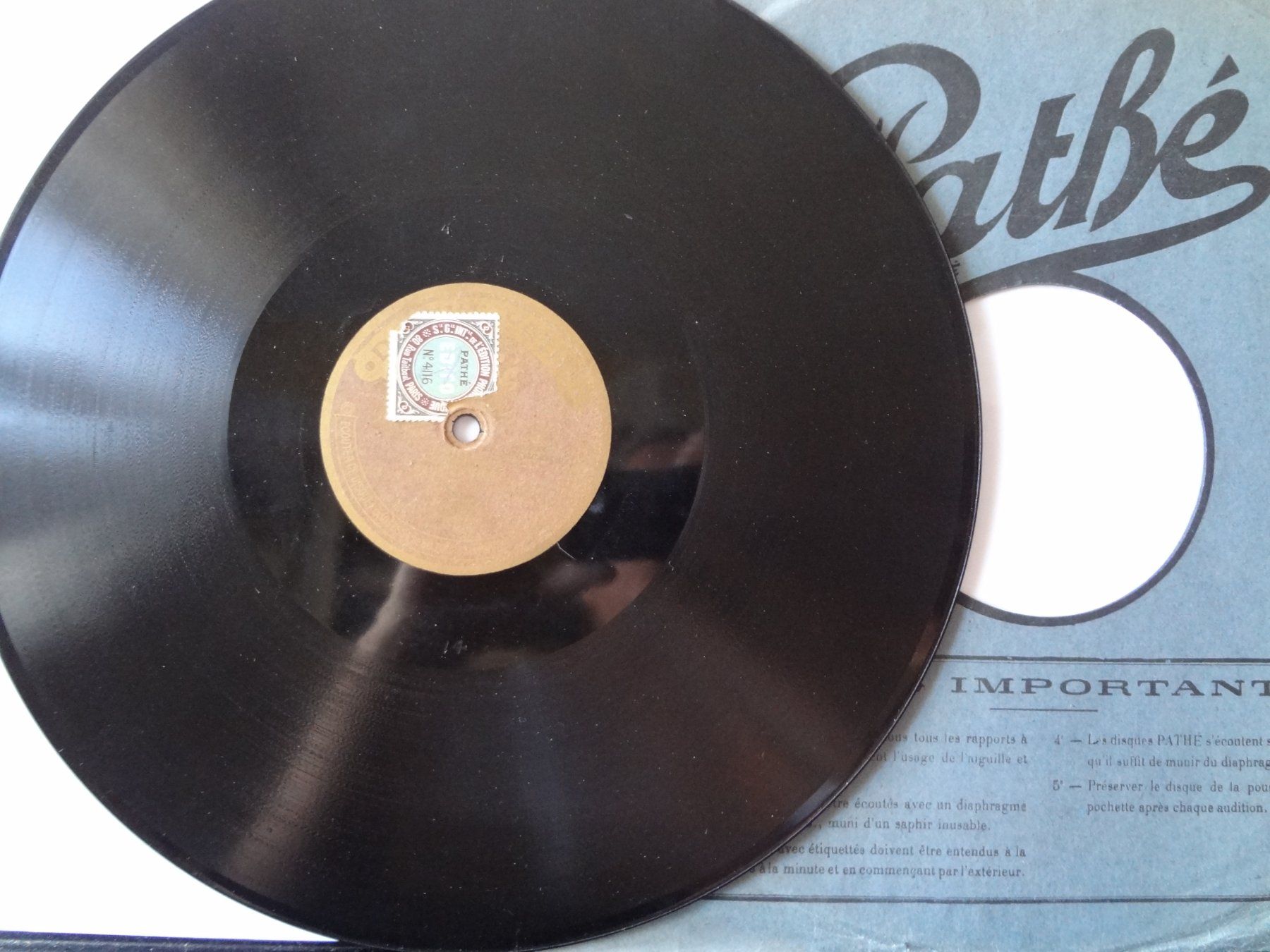 Schallplatten: Mistinguett et Boucot - Disque saphir Pathé 4184 – Gebraucht aus Aigle von Robflac55 2
