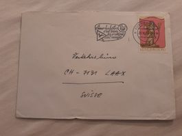 Enveloppe de Luxembourg, timbre rare, date 20.10.38,Laax!