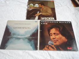 (S) 3x Konstantin Wecker  -  TOP Rar Vinyl