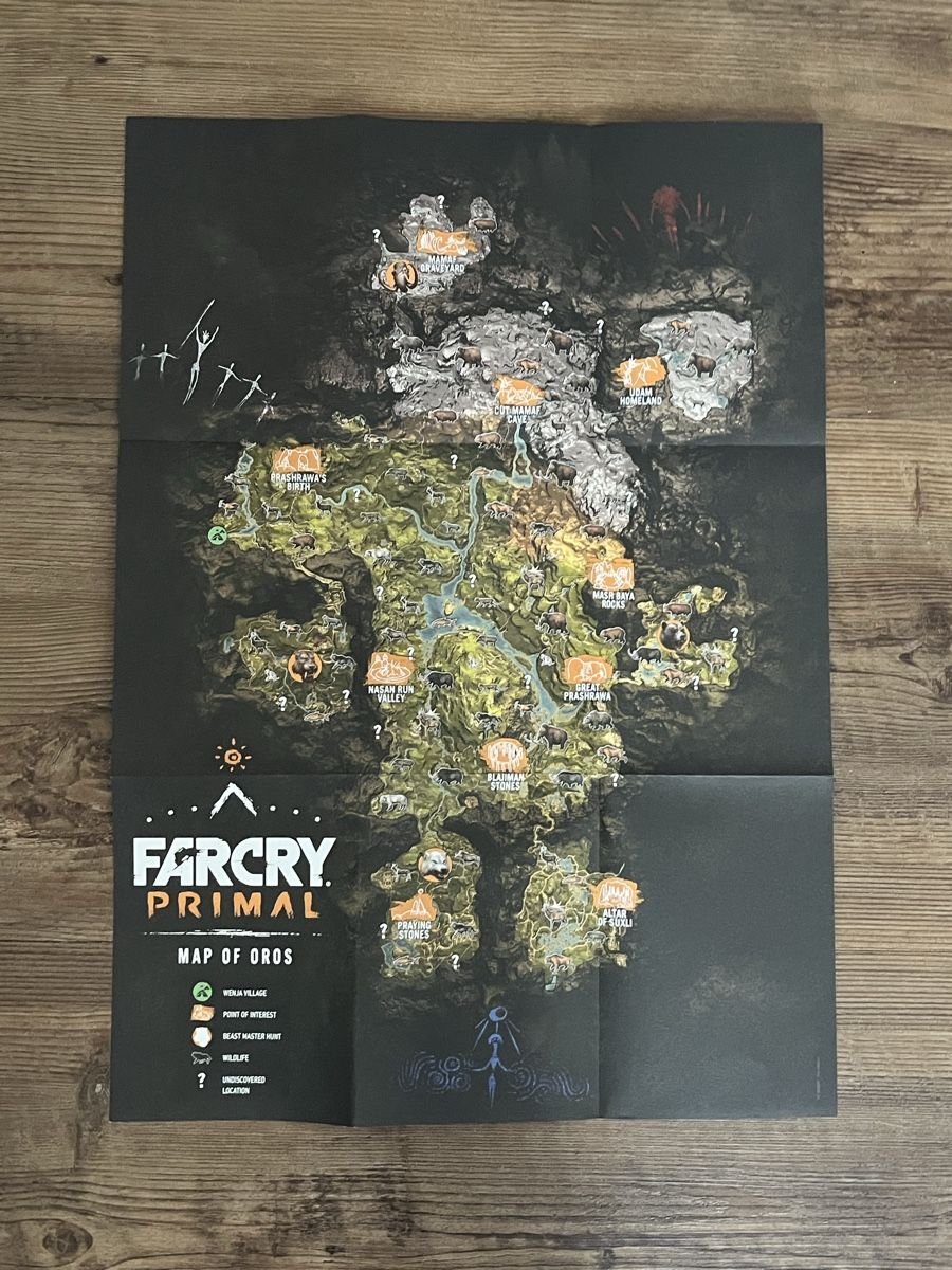 Giochi: Far Cry Primal Collector's Edition Soundtrack Map – Usato da Staufen venduto da hadornski1 2