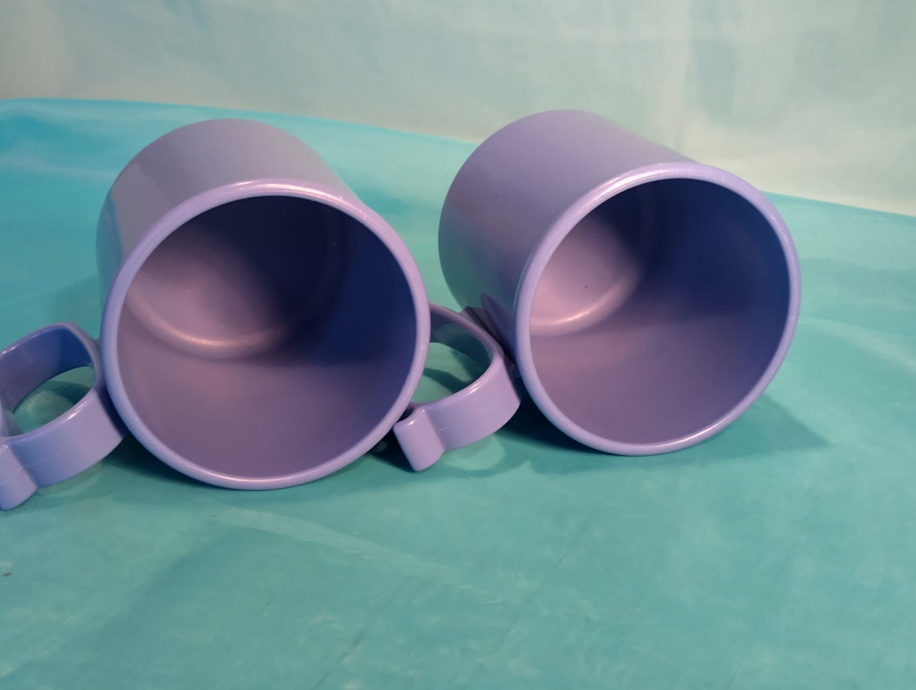 Tupperware Tassen: 2 blaue Tupperware  Becher mit Henkel – Gebraucht aus Bellach von JingleCherry 3