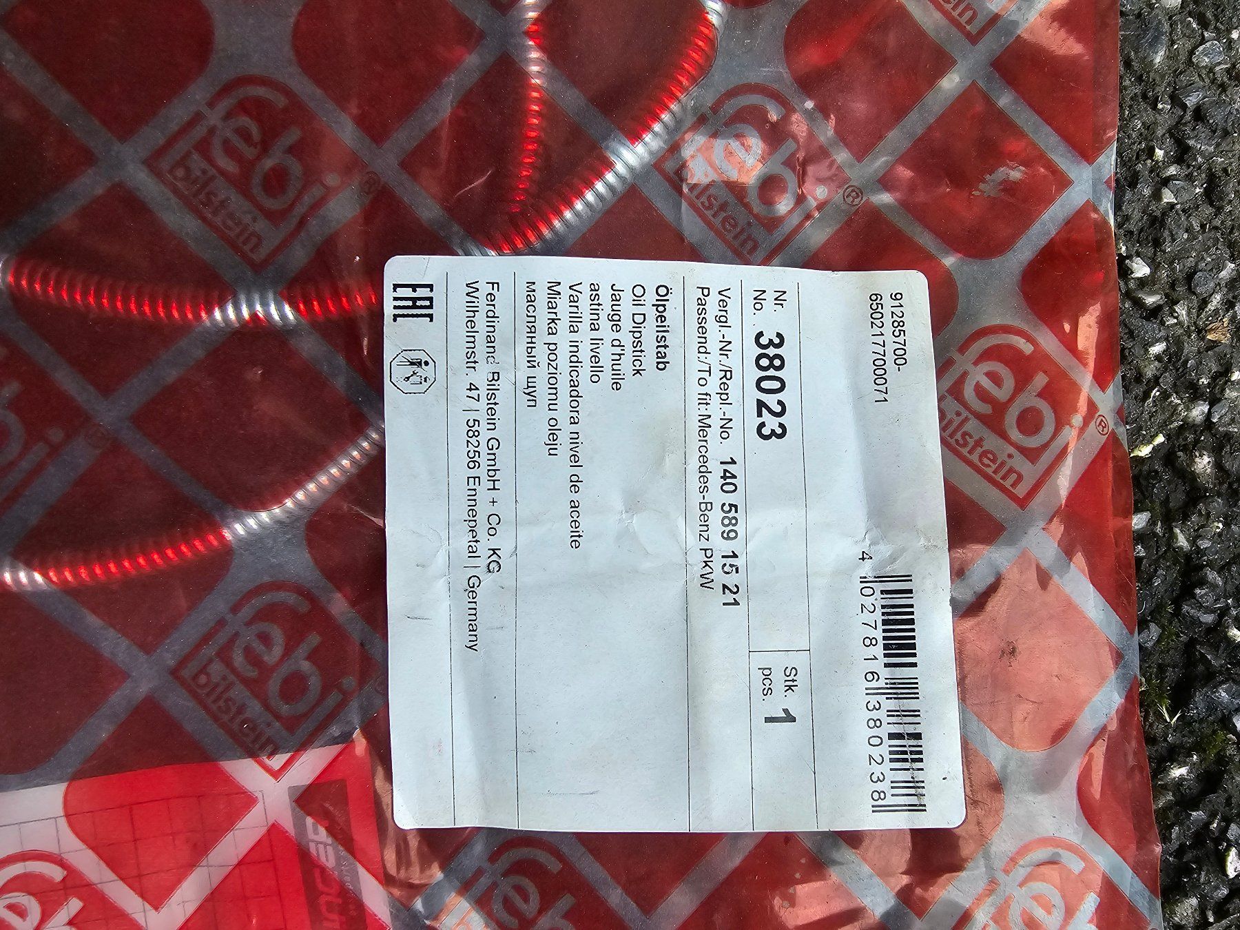 Mercedes-Benz Tutti i ricambio: Original Ölmessstab Getriebe – Nuovo e nell'imballaggio originale da Vaduz venduto da anker09