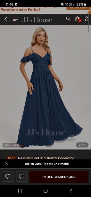 Ballkleid Blau JJ's House 7