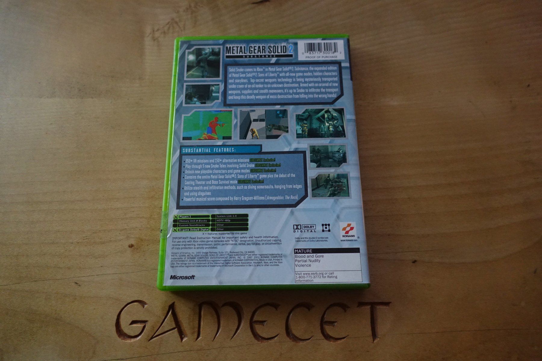 Microsoft Spiele: Metal Gear Solid 2 Substance - Amerika – Gebraucht aus Steinach von Gamecet 2