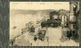 AK Litho sw Dresden D Sachsen Elbe,Schiffe,belebt ≈ 1910