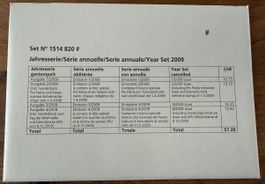 Jahresserie 2009, komplett mit ET-Halbmond-Stempel