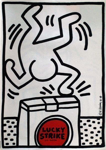 Foto & Immagini: Lucky Strike, Keith Haring – Nuovo (secondo la descrizione) da Bern venduto da Vintage-Art-Poster