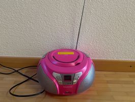 Radio/CD Player Pink mit Lichtfunktion