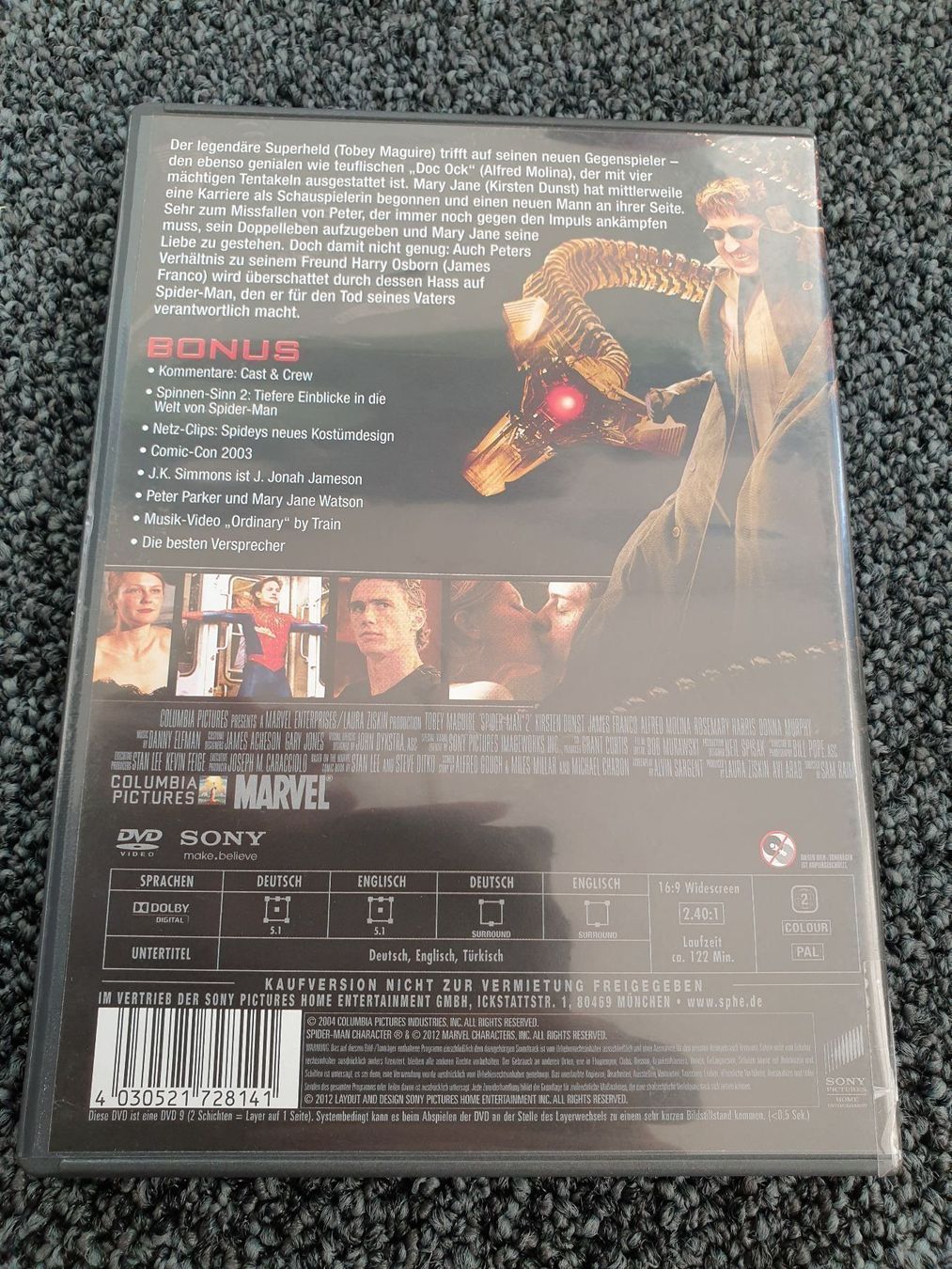 Tutti i DVDs: SPIDER-MAN 2(3992) – Usato da Ruswil venduto da jan_bxl5 1