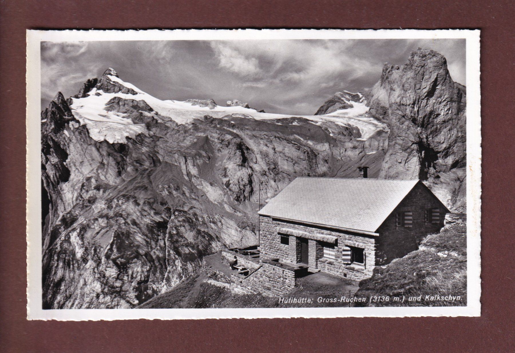 Cartoline postali: HÜFI-HÜTTE - Gross-Ruchen - Malmschyn - 1958 – Usato da Pully venduto da nicecards