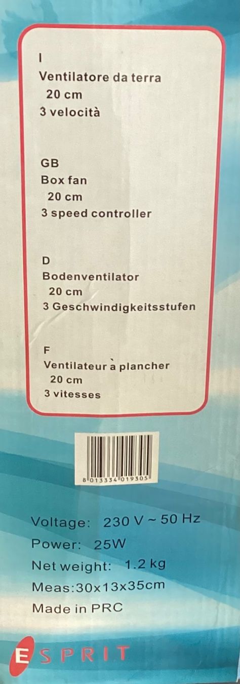 Ventilateurs: Ventilatore Esprit GIROLINO – D'occasion à Murten par Moisa 4