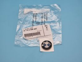 1x Original BMW Motorrad Plakette Emblem 27mm Sitzbank NEU