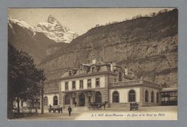 1916, ST. MAURICE, LA GARE, ANIMÉE