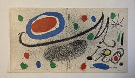 Joan Miró Original Lithografie Dim.: 41x23cm