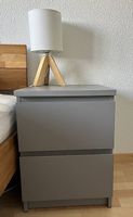 2 Ikea Malm Nachttische in grau