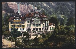 AK Vitznau, Hotel Kreuz, 1917