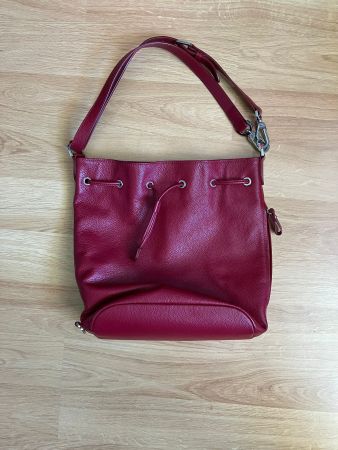Sac de marque en cuire bordeaux de 2023 Longchamp