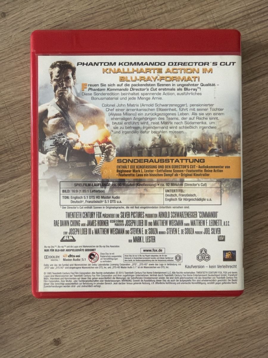Tutti i DVDs: Phantom Kommando (1985, Directors Cut) BluRay – Usato da Hagendorn venduto da masterchieff 1