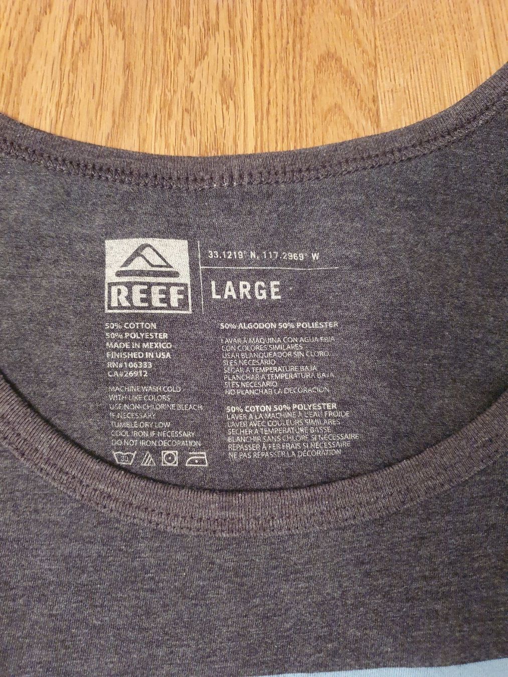 T-shirt: Reef Tanktop dungelgrau L – Usato da Interlaken venduto da dmncmg 1