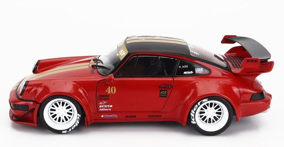 Porsche 911 964 RWB Red Sakura Solido 1/18