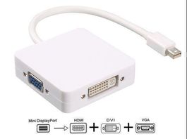 MINI DISPLAYPORT ZU HDMI/DVI/VGA ADAPTER - KONVERTER - MAC