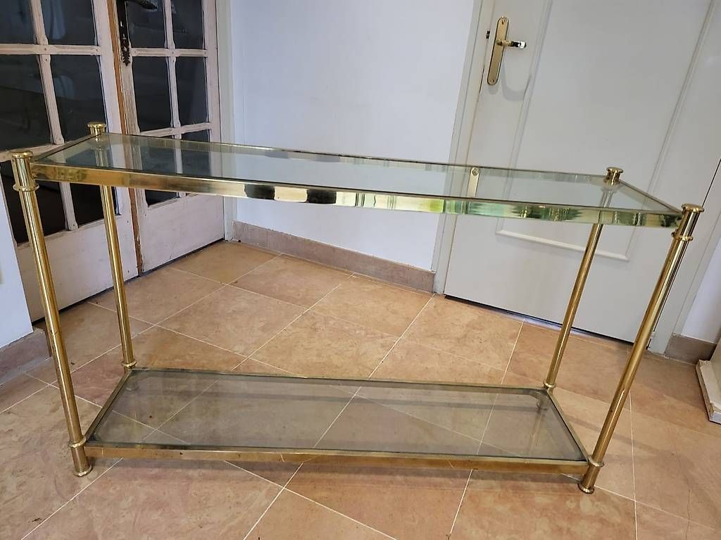 Mobili TV: Console laiton et verre – Usato da Borex venduto da mab_28bf 1