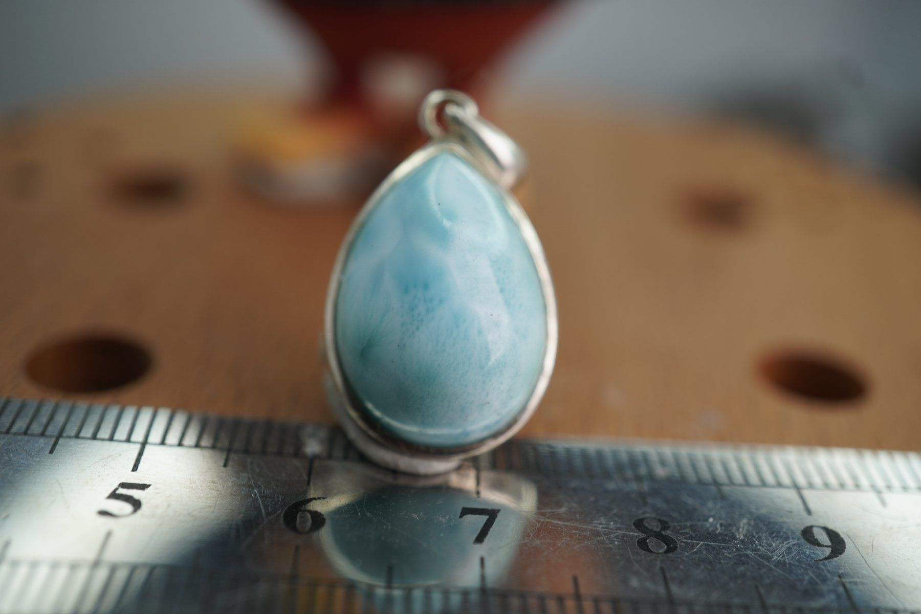Mineralien & Heilsteine: Larimar  925 Silber  22/16mm   Anhänger  "TOPSTONE" – Neu und originalverpackt aus Eschenbach SG von topstone 2