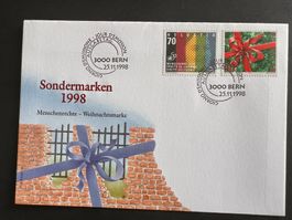 FDC Brief 1998 Sondermarken Philswiss Spezialcouvert (P875)