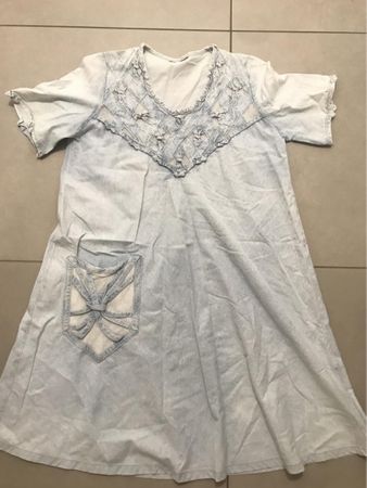 Vintage Sommerkleid Jeanskleid