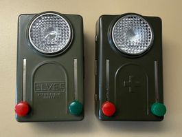 2 Taschenlampen der Schweizer Armee (ELVES) von 1977 + 1965