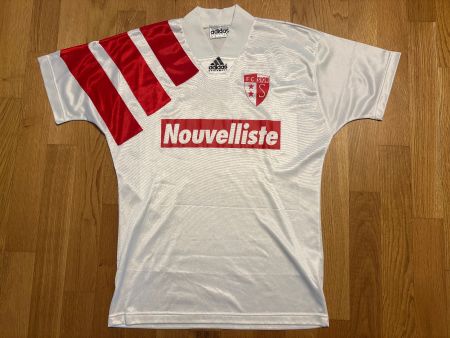 ORIGINAL FC SION TRIKOT 1993/95 SIGNIERT ADIDAS S