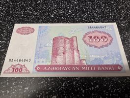 Banknote 100 Manat Aserbaidschan 2005 UNC
