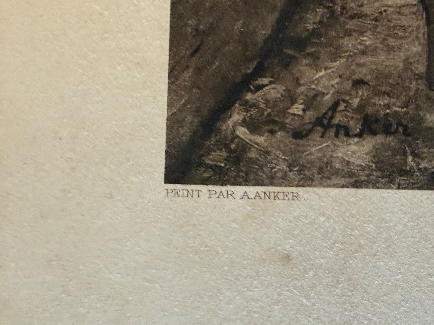 Gemälde: Albert Anker Signiert atemberaubendes Kunstwerk – Gebraucht aus Basel von PAUL_ART 6