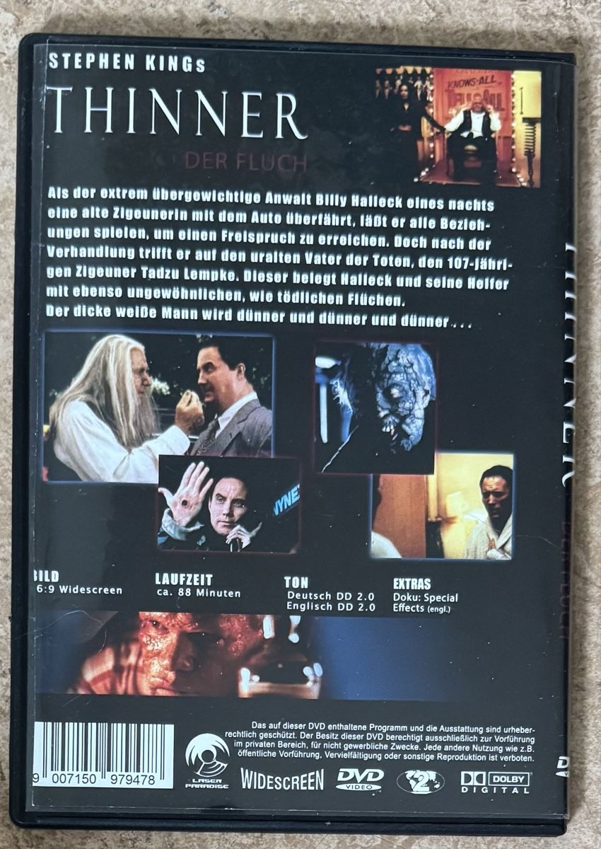 Alle DVDs: THINNER  – Neu (gemäss Beschreibung) aus Dietikon von AndreaSch01 1