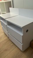 White bedside tables, set of 2, good condition