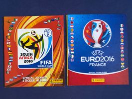 Panini Leeralbum WM 2010 und EM 2016 - Top Zustand