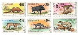 Briefmarken "Zwergotter, Asiatische Goldkatze". Philippinen