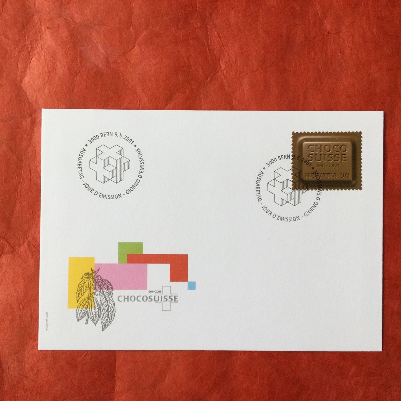 Alle Briefmarken: FDC 2001 100 Jahre Chocosuisse 1024 – Gebraucht aus S. Pietro von bro_jjl9