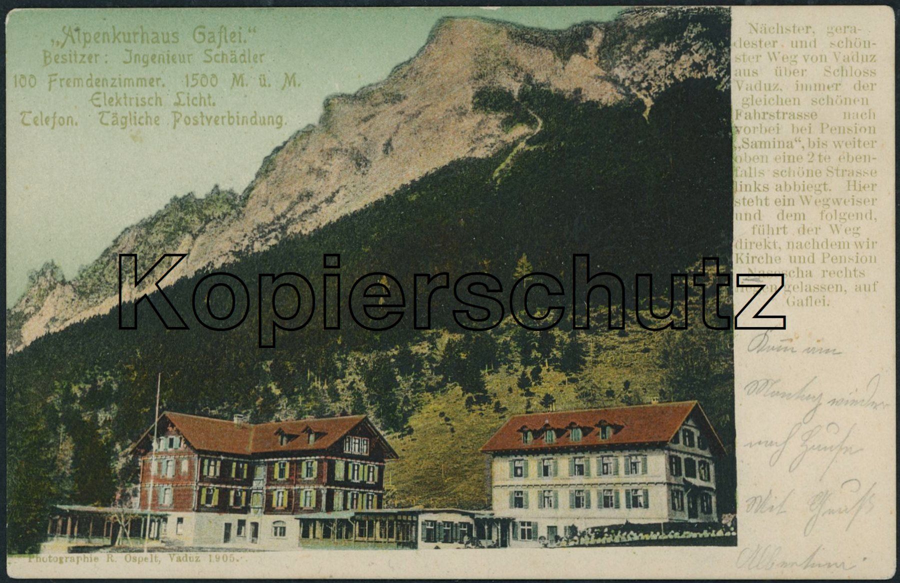 Cartoline postali: FL Gaflei - Triesenberg – Usato da Schindellegi venduto da dolpitz