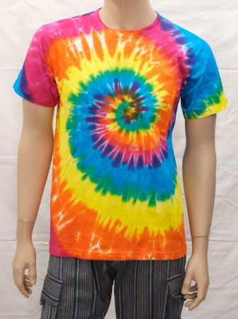 Batik T-Shirt aus Baumwolle Grösse L Hippieshirt