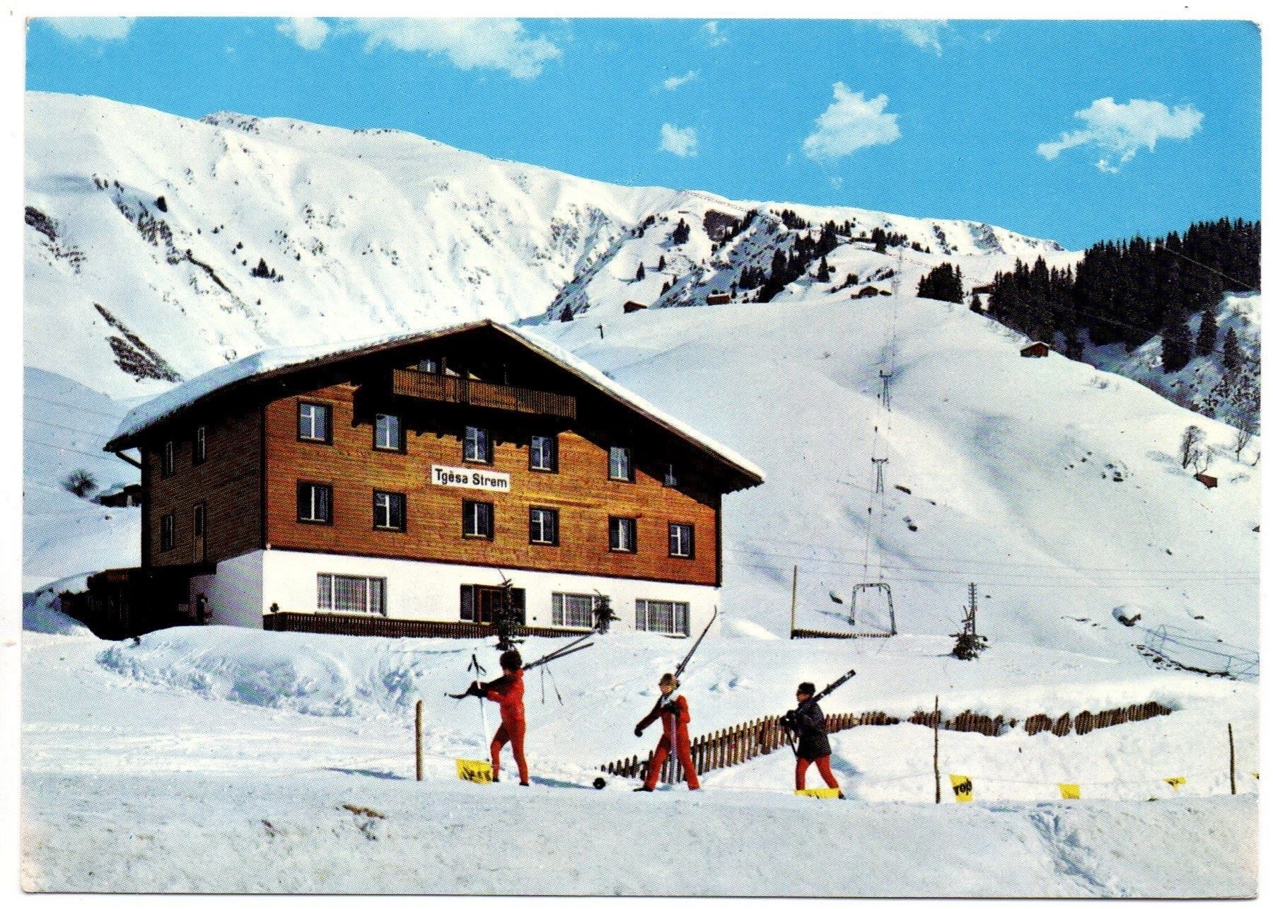 Ansichtskarten: SEDRUN Ferienhaus Strem - Skilift – Gebraucht aus Jona von philajona