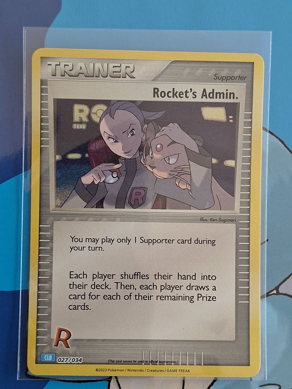 Pokémon Carte collezionabili: Rocket's Admin - Holo - CLB Retro Reprint TCG Classic – Usato da Altstätten SG venduto da GGsGameshop