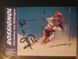 Christine von Grüningen - handsignierte Autogrammkarte