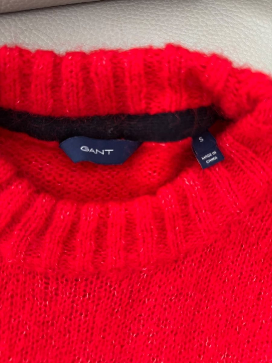 Gant Maglioni & Felpe: Gant Pullover rot mit Logo Schriftzug Grösse S – Usato da Zollikon venduto da snowflake10- 3