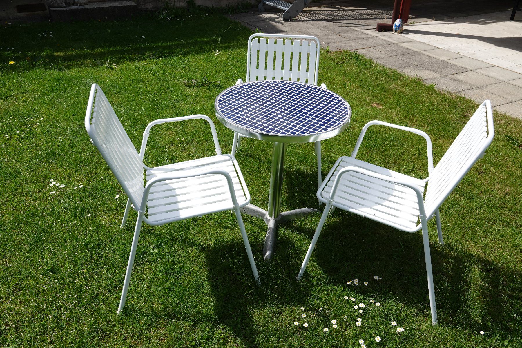 Set di tavolo e panche: Rundtisch mit 3-Stühlen – Usato da Langenbruck venduto da mandelo1 1