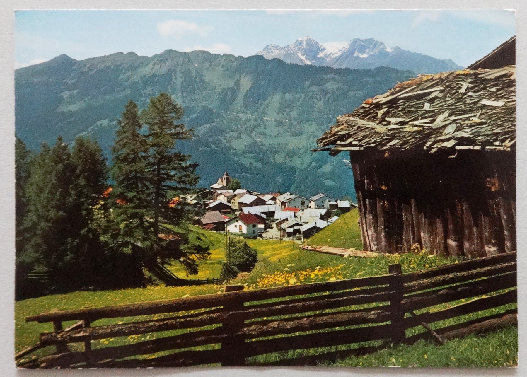 Cartoline postali: Die Sonnenterrasse Feldis/Veulden, 1500 m – Usato da Fétigny venduto da Billy2miny