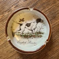 Aschenbecher English Pointer Hund Jäger