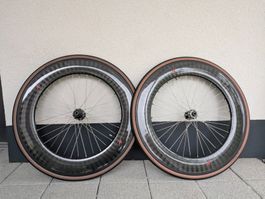 Custom 88 mm Deep Carbon Wheelset – Shimano Hubs